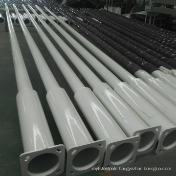 factory direct supply hot dip galvanized 5m 9m 12m steel pole with wholesale price